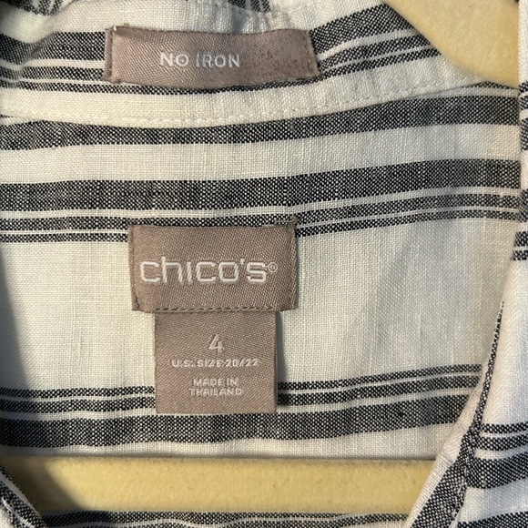 Linen sleeveless button-down tunic - Picture 2 of 3